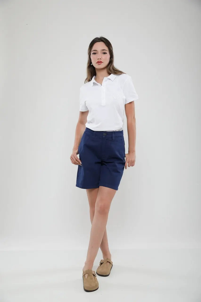 Polo Femme Slim Fit en Piqué de Coton Billiorich