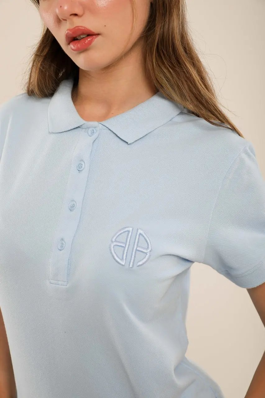 Polo Femme Slim Fit en Piqué de Coton Billiorich