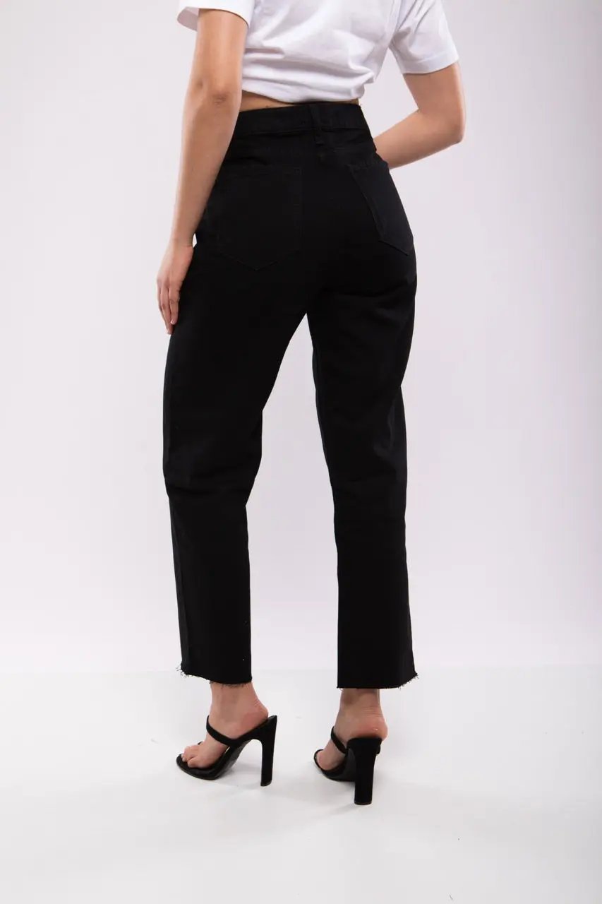 Jean Droit Taille Haute Noir – Billiorich Billiorich