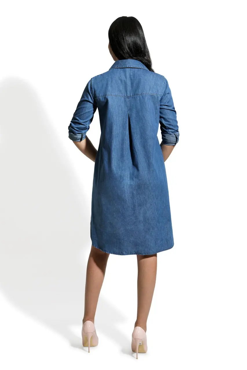 Robe-Chemise En denim Billiorich