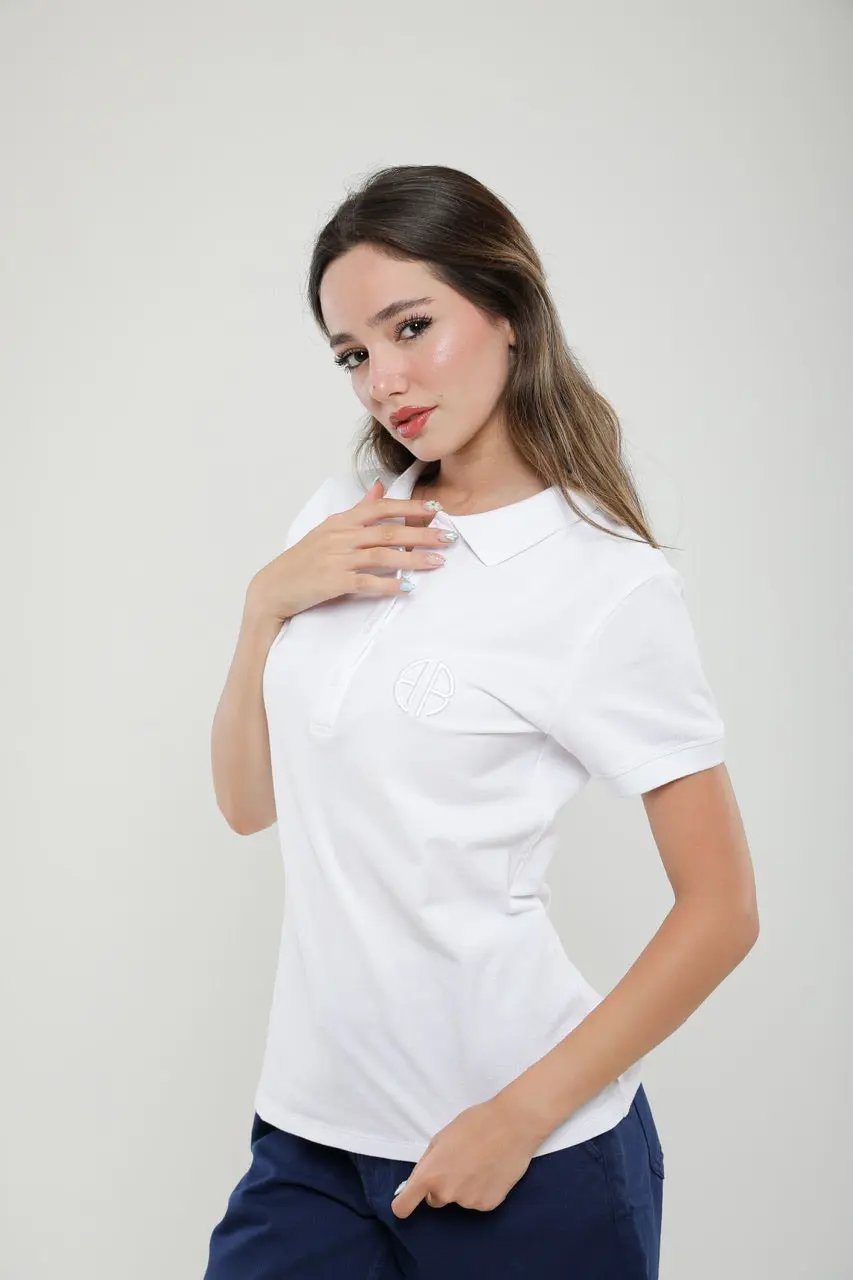 Polo Femme Slim Fit en Piqué de Coton Billiorich