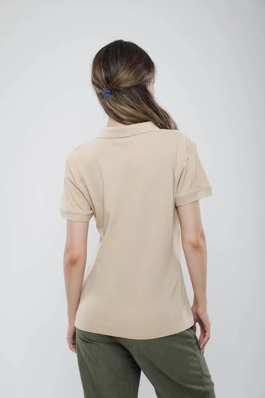 Polo Femme Slim Fit en Piqué de Coton Billiorich