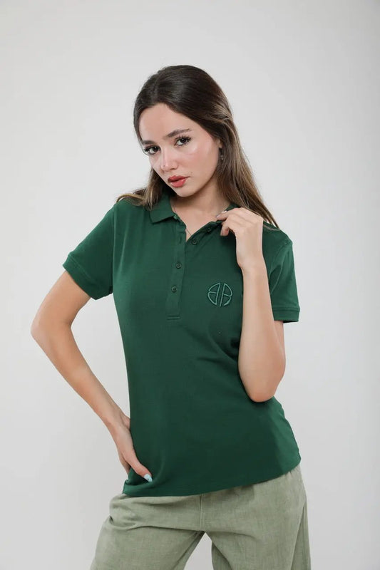 Polo Femme Slim Fit en Piqué de Coton Billiorich