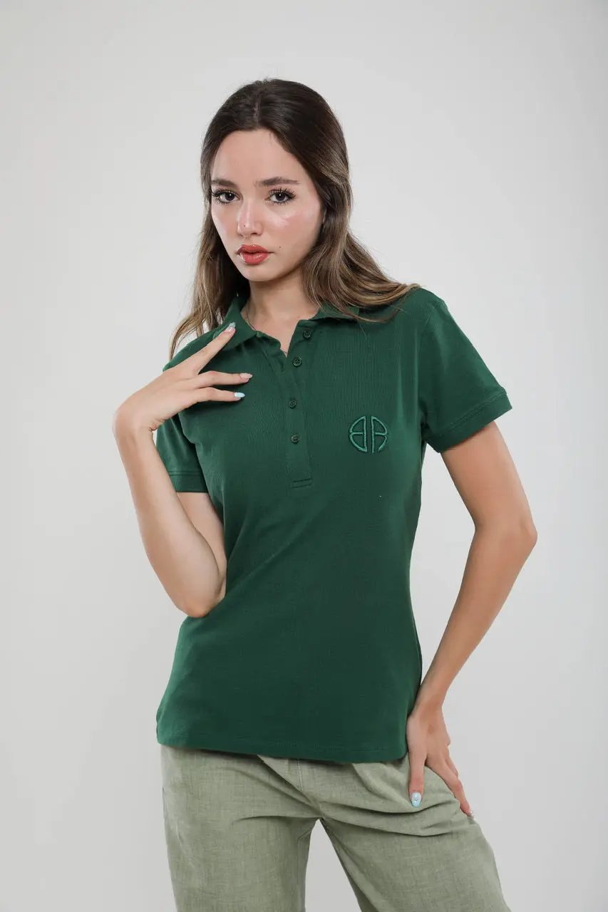 Polo Femme Slim Fit en Piqué de Coton Billiorich