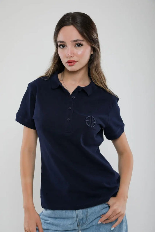 Polo Femme Slim Fit en Piqué de Coton Billiorich