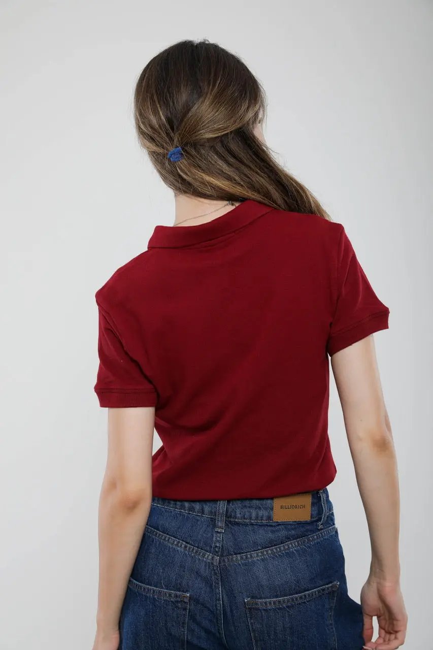 Polo Femme Slim Fit en Piqué de Coton Billiorich