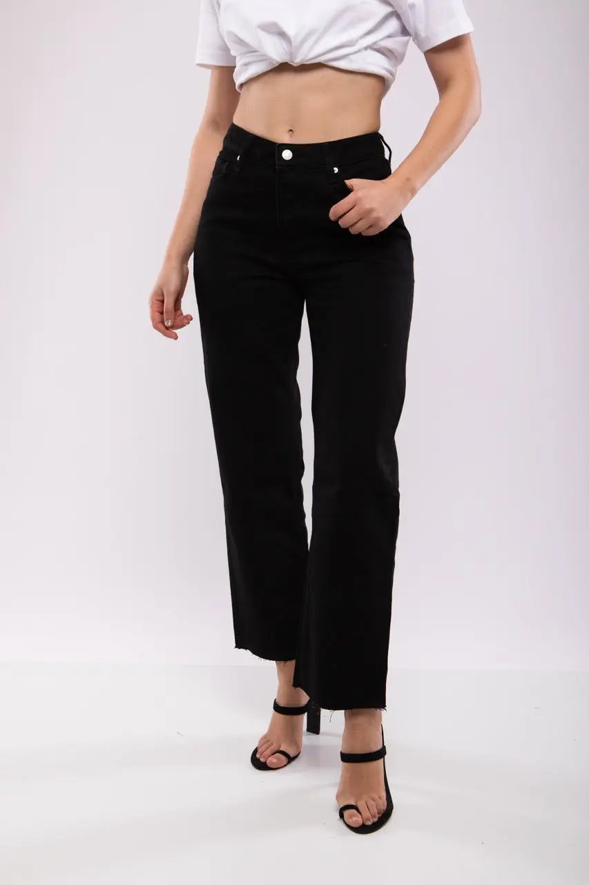 Jean Droit Taille Haute Noir – Billiorich Billiorich