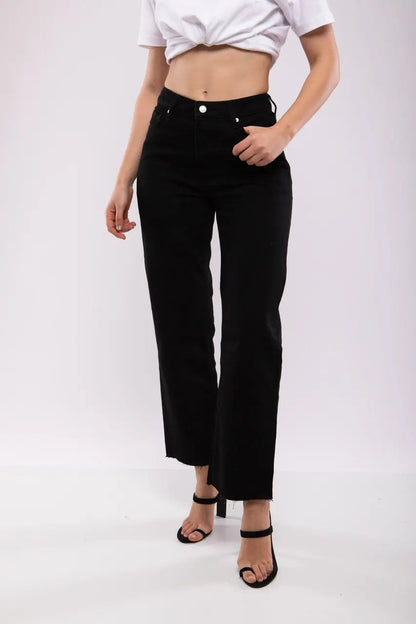 Jean Droit Taille Haute Noir – Billiorich Billiorich