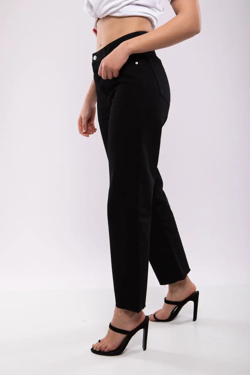 Jean Droit Taille Haute Noir – Billiorich Billiorich
