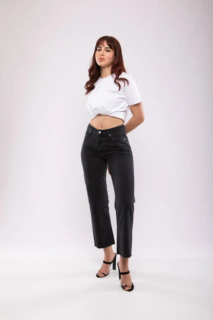 Jean Droit Taille Haute Noir – Billiorich Billiorich