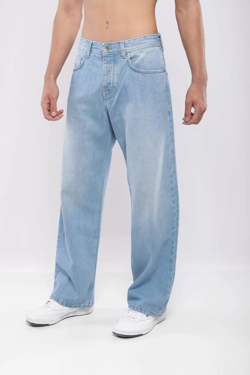 Pantalon large en denim Billiorich