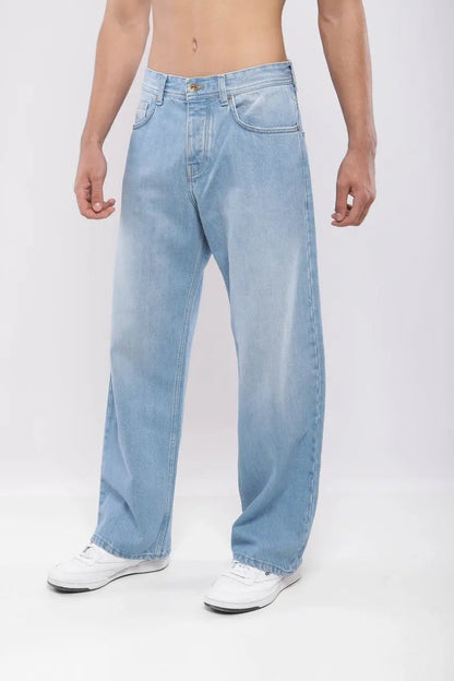 Pantalon large en denim Billiorich