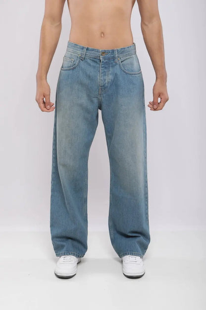 Pantalon large en denim Billiorich