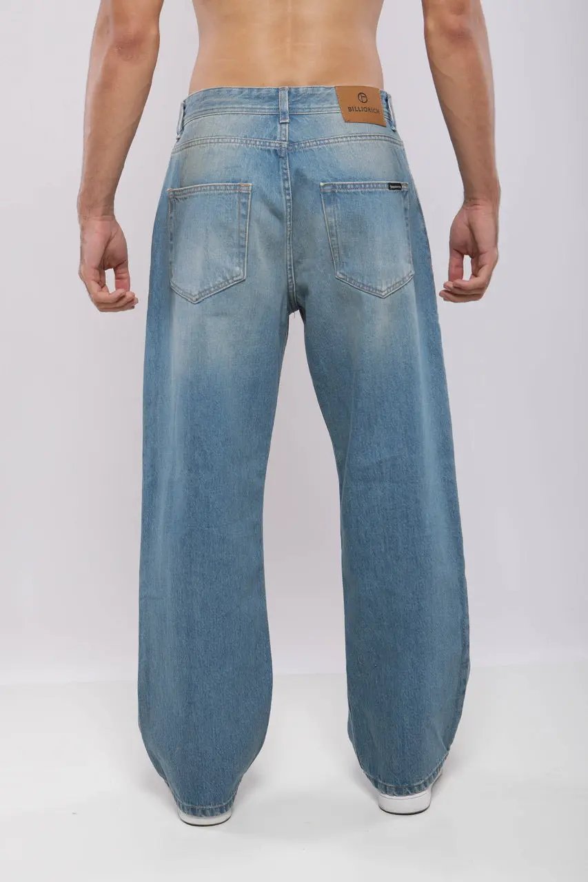 Pantalon large en denim Billiorich