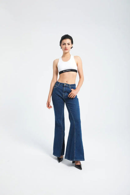 Jean Évasé Taille Haute Femme Billiorich