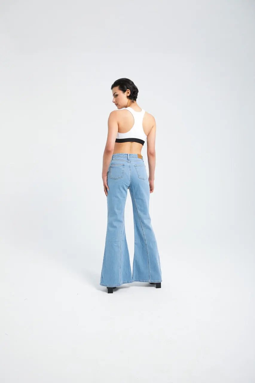 Jean Évasé Taille Haute Femme Billiorich