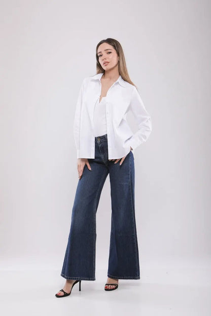 Pantalon Large Femme en Jean Billiorich