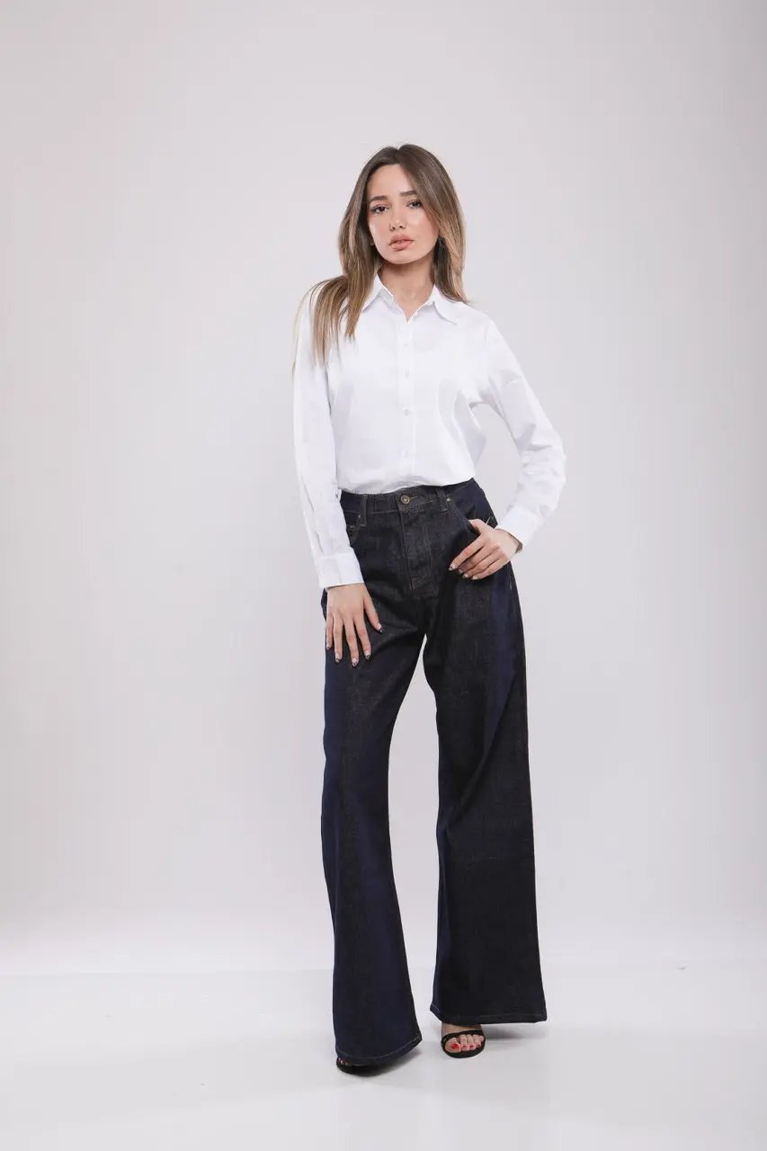 Pantalon Large Femme en Jean Billiorich