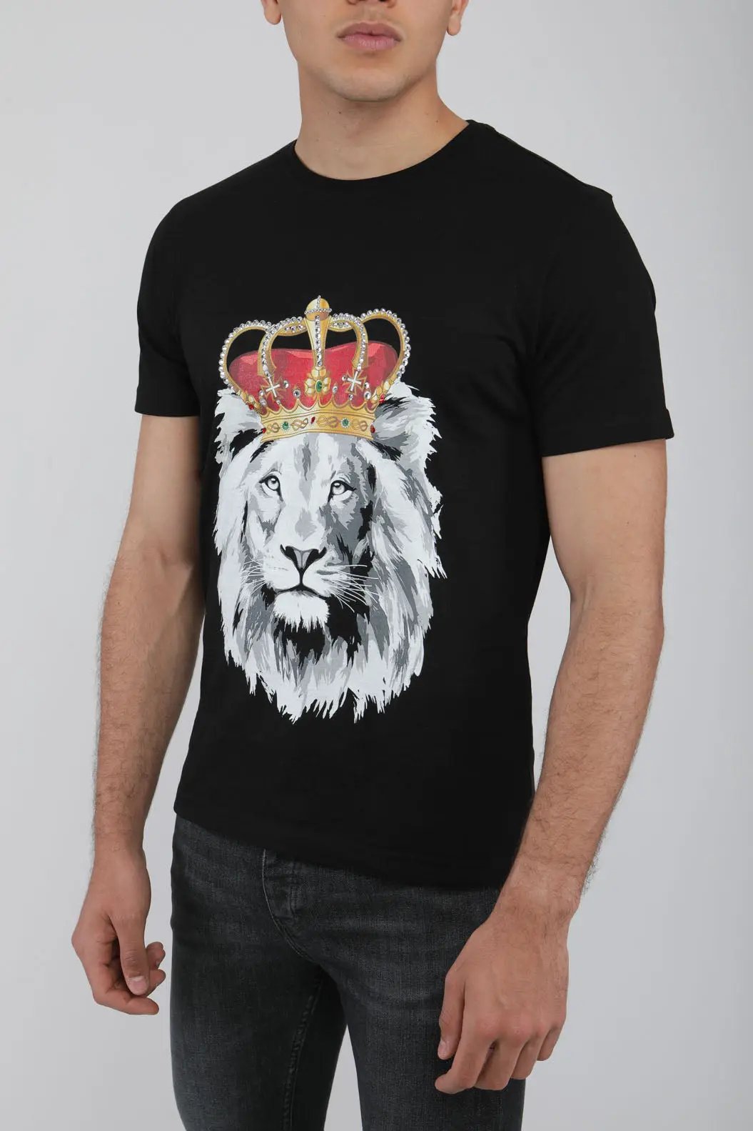 T-shirt col rond Billiorich X Swarovski Billiorich