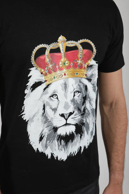 T-shirt col rond Billiorich X Swarovski Billiorich